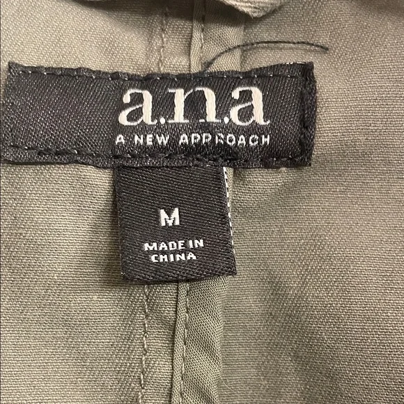 a.n.a Utility Jacket in Olive Green - Picture 3 of 13